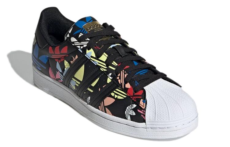 adidas Originals Superstar 'Allover Trefoil Black Multi' H00182