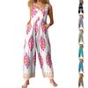 Women's Casual Jumpsuit Sleeveless Popular Floral Print Jumpsuit