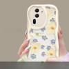Applicable To Opporeno11/10/9pro Mobile Phone Case R17/15 Full Screen Oil Painting Flower Chain A53/72 Transparent