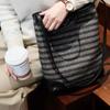 Japanese and Korean Slack Woolen Tote Bag Can Fit an Inch Computer, New Crossbody Bucket Bag, High-end Niche