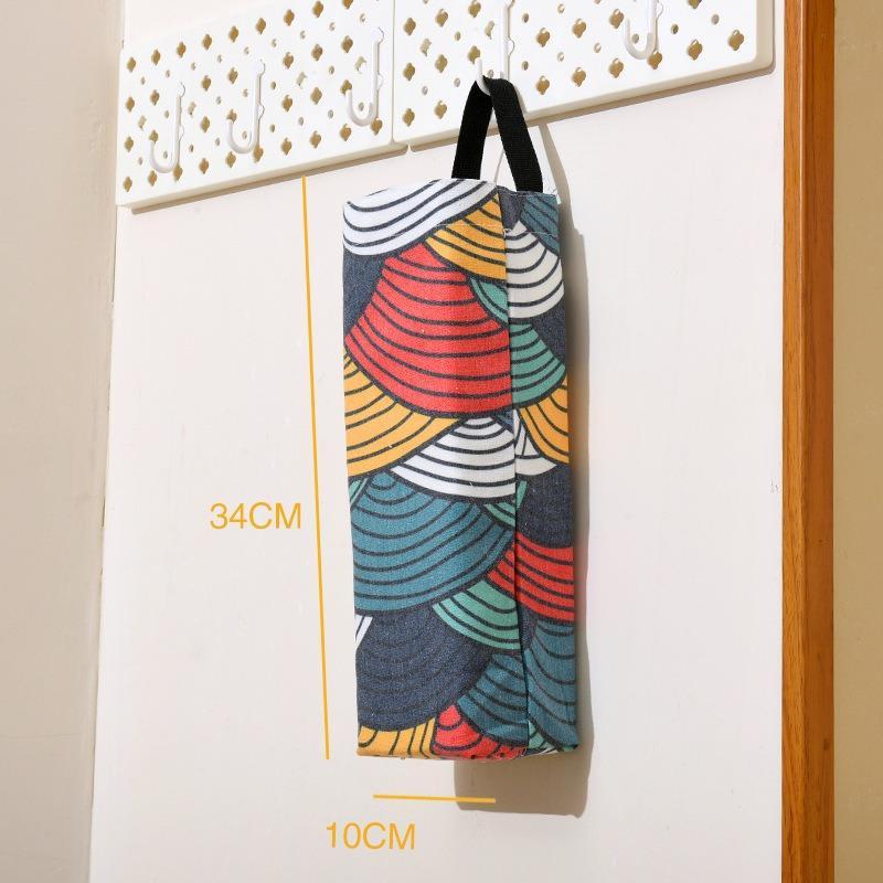 Household Kitchen Garbage Bag Storage Bag Hanging Bag Hanging Wall Color Extraction Type Sorting Debris Storage Bag