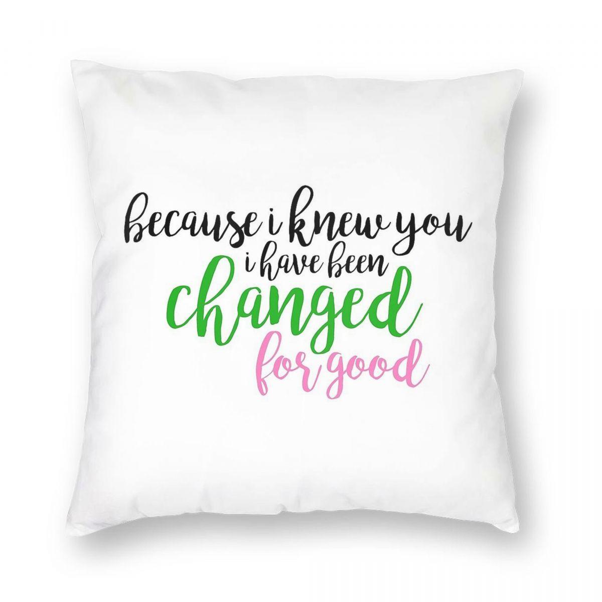 

Wicked I Have Been Changed For Good Square Pillowcase Polyester Linen Velvet Printed Zip Decorative Sofa Cushion Case Wholesale 30x30cm