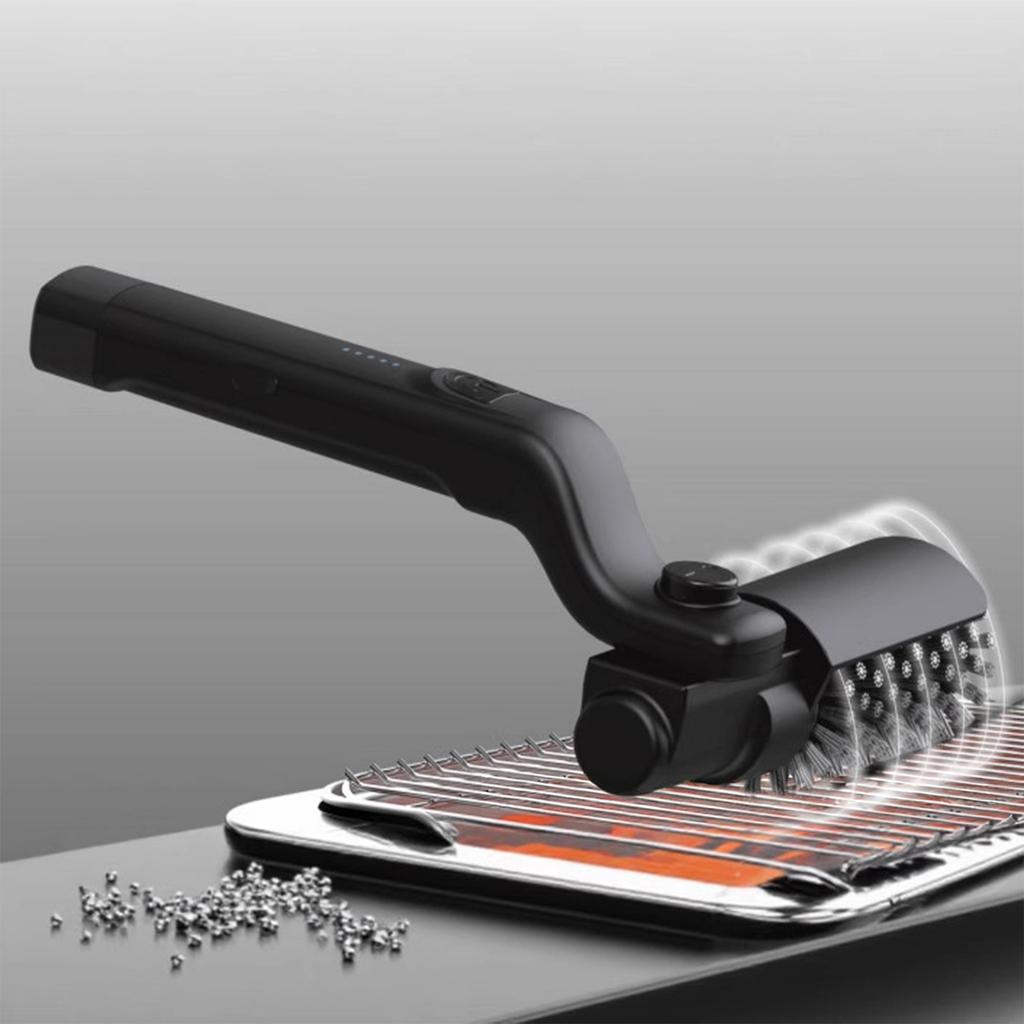 Electric Rotating Barbecue Brush, Wireless Charging Barbecue Cleaning Brush, Adjustable Angle, Bristle-free.