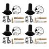Reikoeppy 4 Sets Motorcycle Carburetor Repair Kit Plunger for V-MAX 1200 Vmax -2000 V-MAX1200