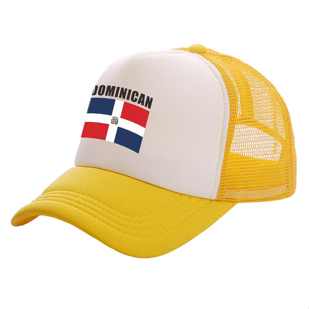 Dominican Republic Flag Trucker Caps Unisex Funny Dominican Hat Baseball Cap Cool Summer Unisex Mesh Net Caps