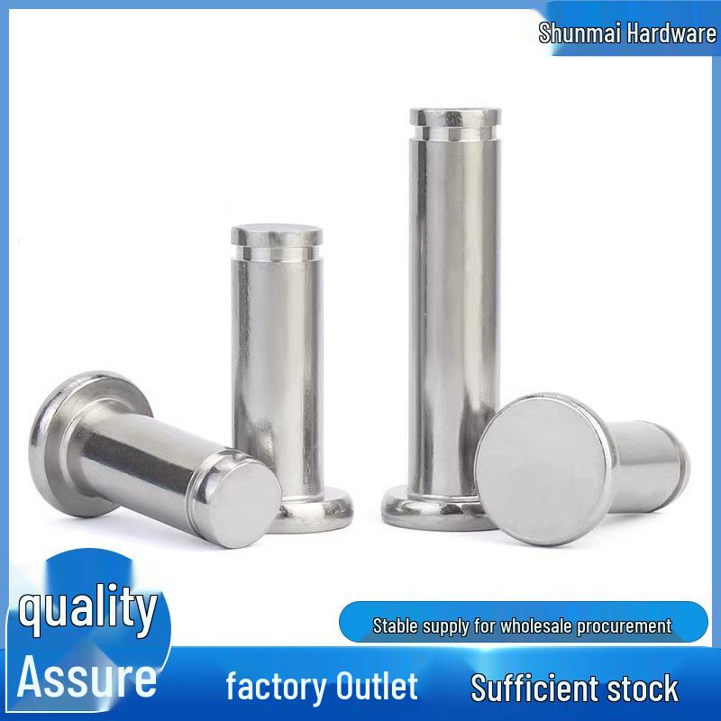 304 Stainless Steel Grooved Flat Head Pin M3-M16