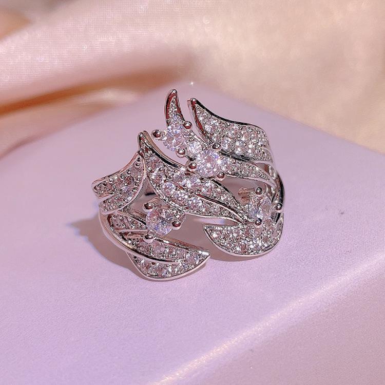 Hot New Creative Cocktail with Diamond encrusted Rattan Ring