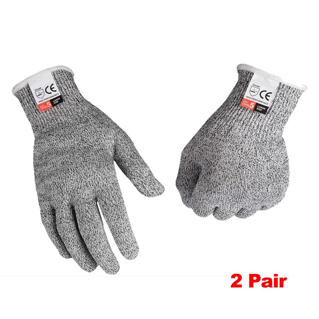 Hppe Level 5 Safety Anti Cut Gloves High-Strength Industry Kitchen Gardening Anti-Scratch Anti-Cut Glass Cutting Multi-Purpose