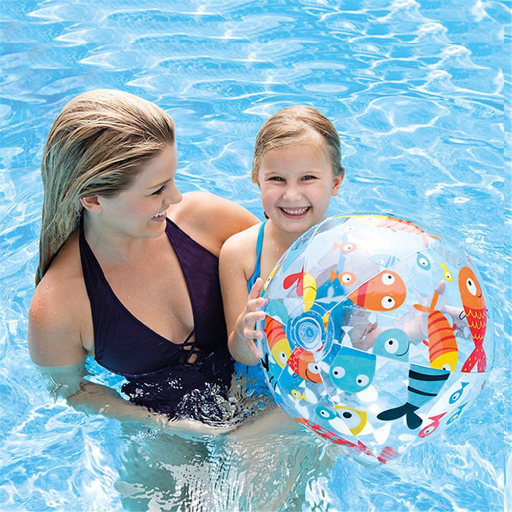 Children's Inflatable Water Ball Outdoor Swimming Toys PVC Inflatable Beach Ball Children's Toys Elastic Float Ball Interactive