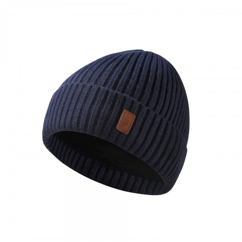 Thick Knitted Beanie Hat Winter Warmth Unisex Outdoor Cycling Solid Color Acrylic Wool Blend