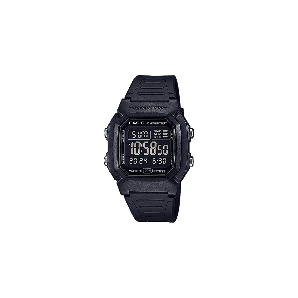 Casio W-800H-1BVES Men s Black Watch Digital Display Water Resistant