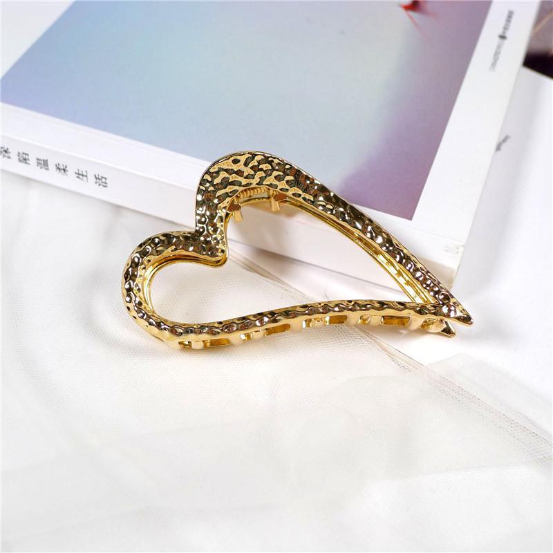New Women Elegant Gold Hollow Geometric Metal Hair Claw Vintage Crab Hair Clips Headband Hairpin Fashion Hair Accessories
