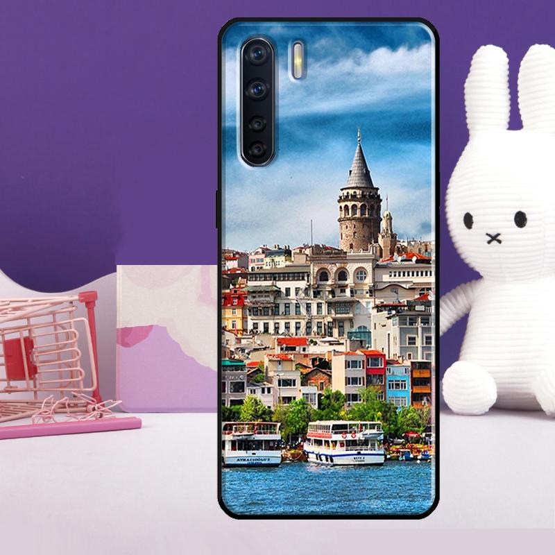 Turkey Istanbul Scenery Building Case For Oppo A5 Pro A15 A17 A57 A77 A18 A38 A58 A78 A98 A94 A74 A54 A40 A60 A80 A16 A76 A96