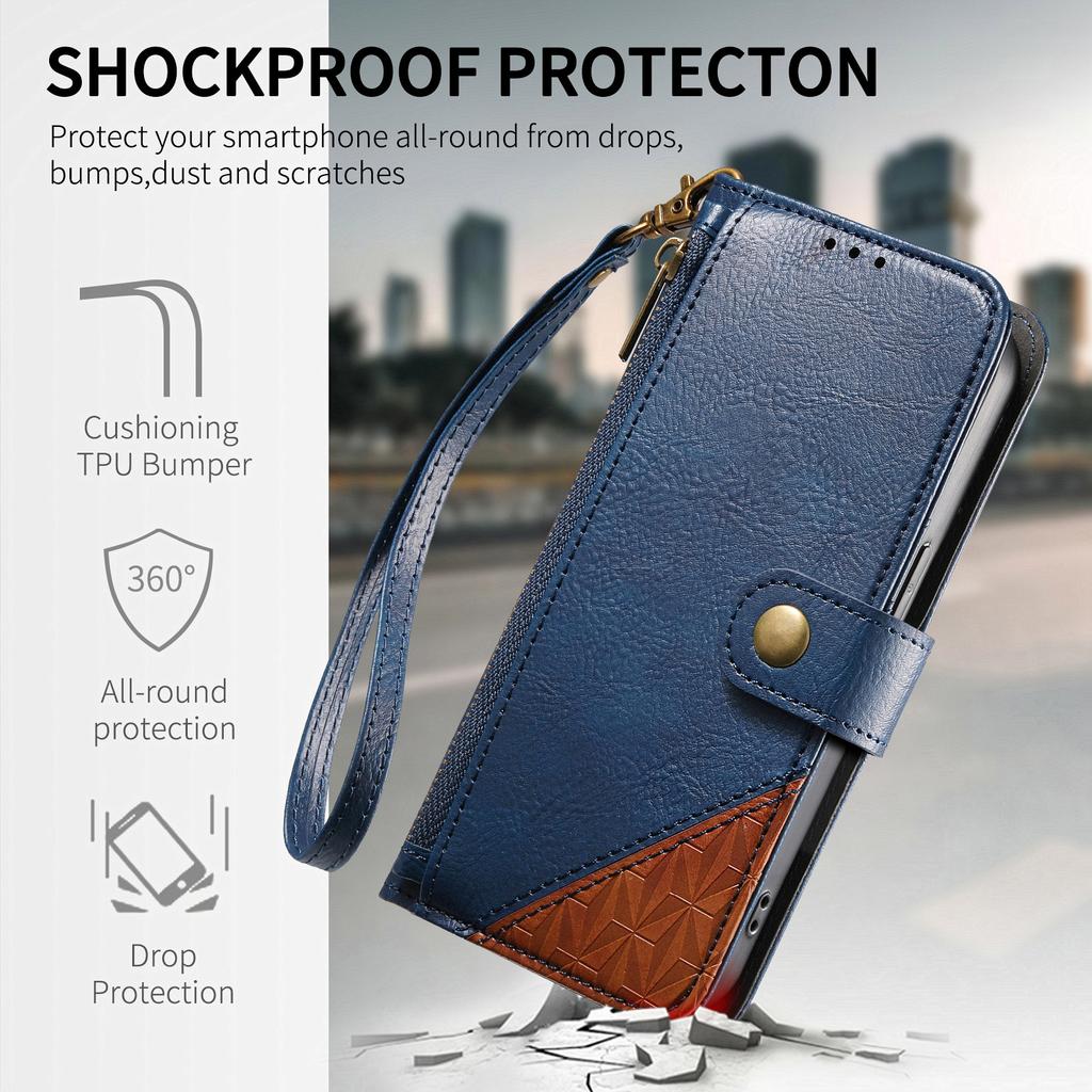 Leren Portemonnee Flip Case voor Honor 600 400 200 100 90 70 50 Smart Pro Lite SE 5G, Telefoonhoes Afneembare Polsband