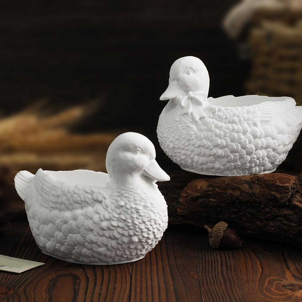 Silikon-Bastelform, elegante Kerzenhalter-Formen in Entenform, Kerzen-Organizer-Formen, geeignet für die Handarbeit