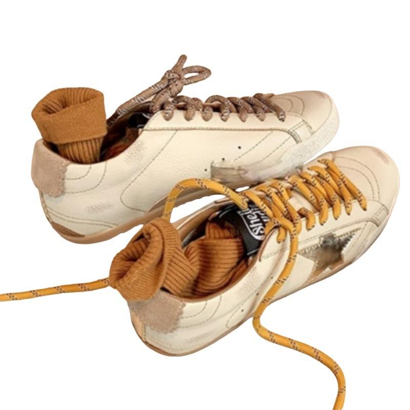 Upgraded Version~ Polished Leather Surface Retro Mandarin Duck with Board Shoes Women's 2025 New Versatile Star Shoes Casual Dirty Shoes