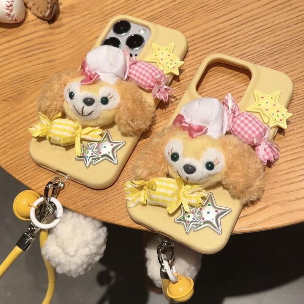 Plush Pie Apple 16 ProMax Phone Case IPhone 15 Pro New 13 Women 12 Soft Cover 14 Bracelet XR