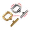 4sets Stainless Steel OT Toggle Clasp Rectangle OT Connectors for Jewelry Making DIY Necklace Bracelets Hooks Supplies