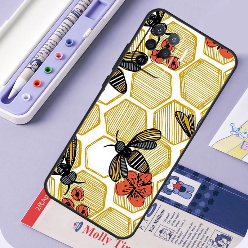 Bee Art For Oppo A96 A76 A16 A94 A74 A54 A15 A18 A38 A58 A78 A98 A40 A60 A80 A57 A17 A77 A5 Pro Case