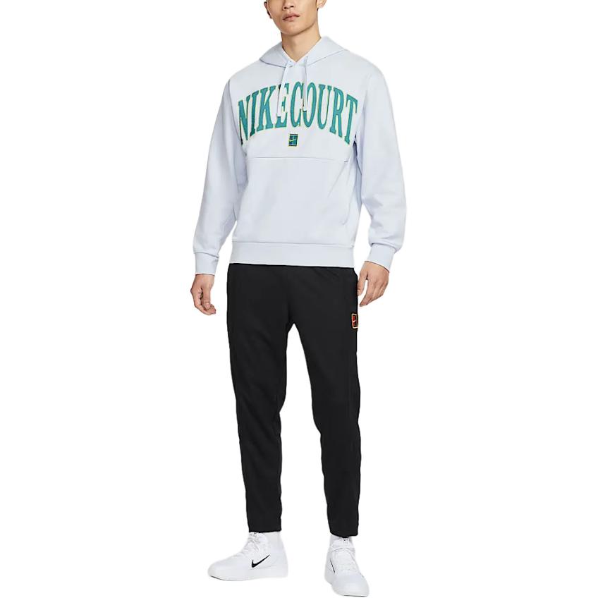 Nike Felpa con cappuccio Court Heritage Dri-Fit Morbida Confortevole Versatile Uomo felpe Football-Grey FQ2094-085