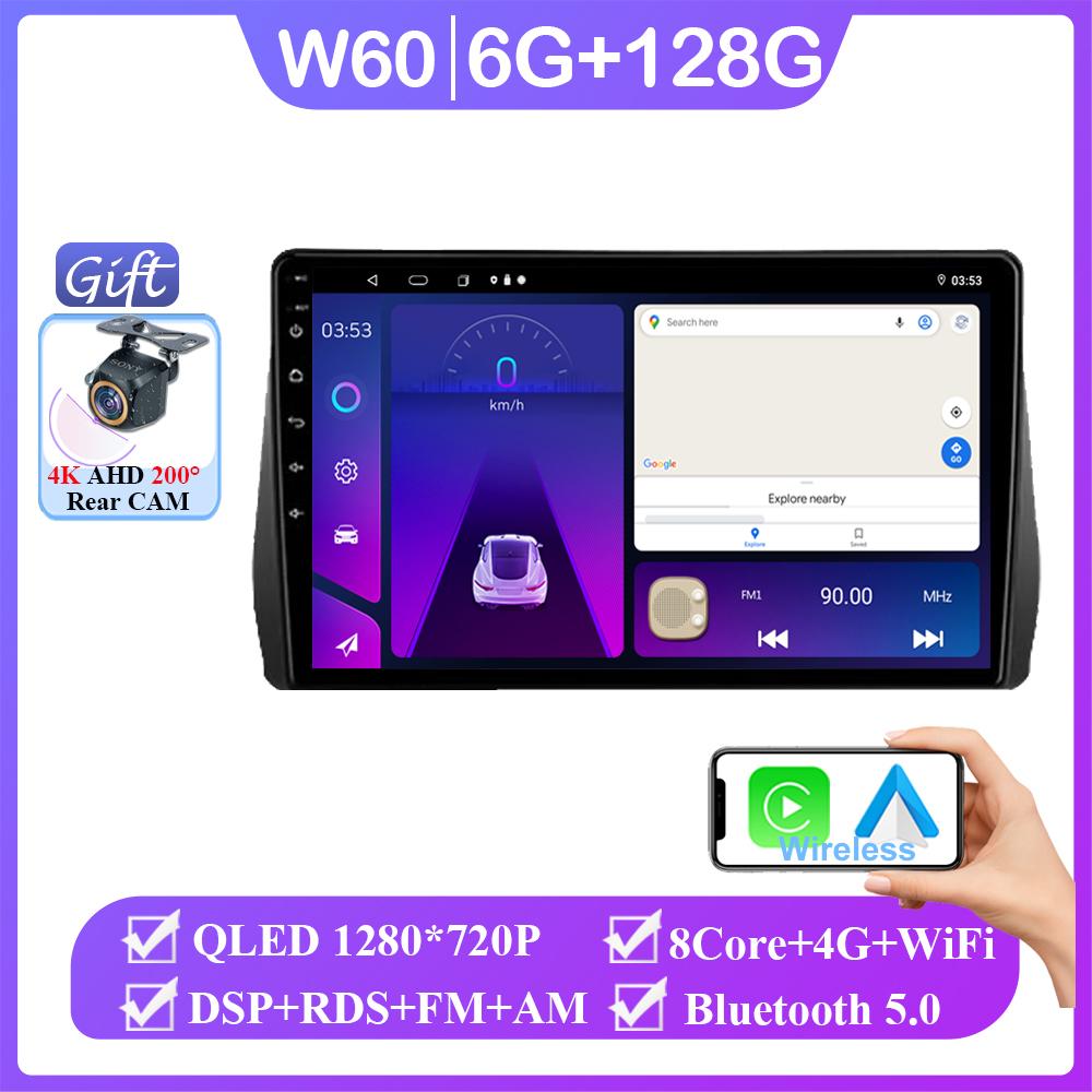 Android 14 Car Radio Stereo Head Unit For Toyota Wish 2010 -2018 Auto Carplay GPS Navigation Multimedia Player No 2din DVD 7862