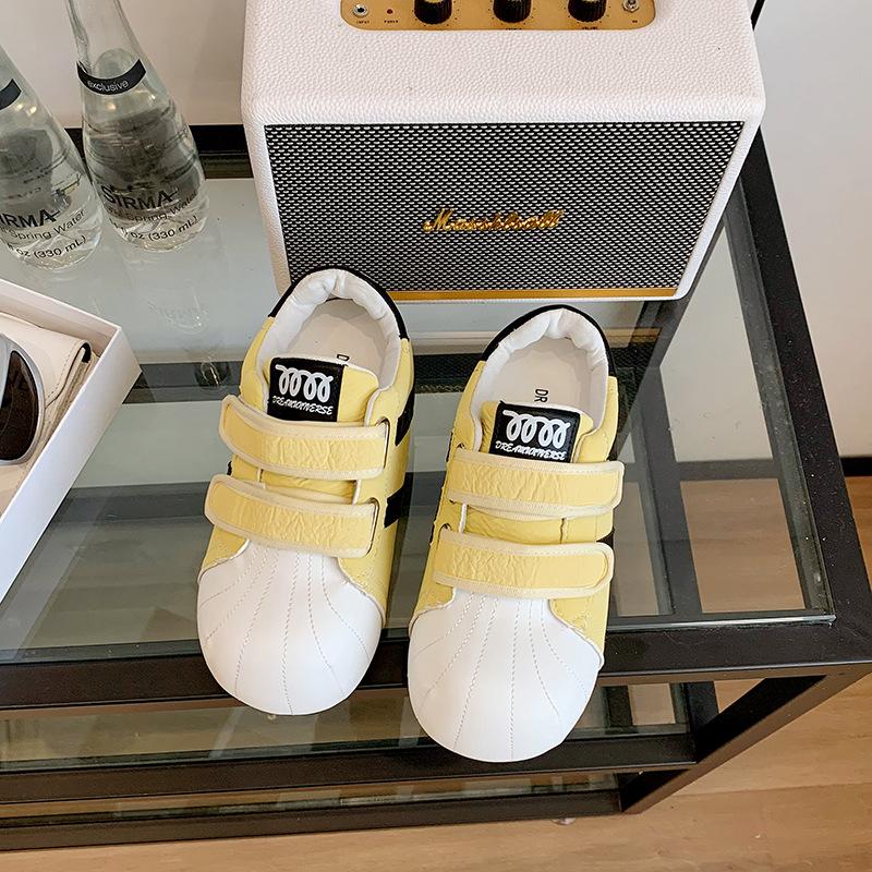 Trimmed dough simple versatile Velcro little white shoes women's summer fashion college style sports board shoes fashion casual shoes