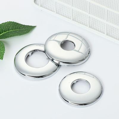 1Pc Stainless Steel Shower Faucet Decorative Cover Chrome Finish Water Pipe Wall Flange Cover Bathroom Kitchen Accessories