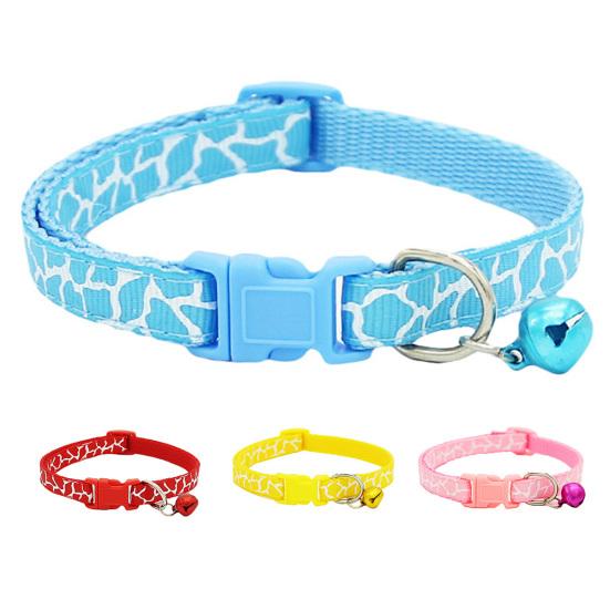 Fashion Adjustable Pet Collar Necklace with Bell for Small Dog Puppy Kitten Cat