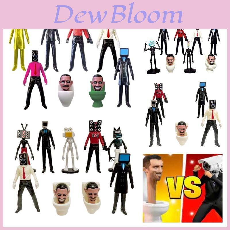 High-quality Pvc 2.5-4.5 Inch Toilet Man Vs Surveillance Man Action Figure Model Decoration