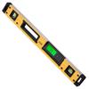 Magnetic Torpedo Level, 600mm, LED Backlit Screen Mechanical Bubble Vials Ruler for 0-360 Degree, Gravity Sensor Aluminum Alloy Leveler Tool w/