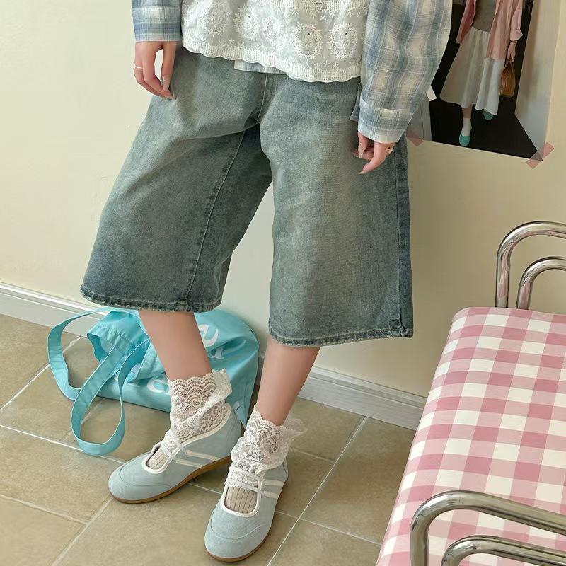 Chic French Lace Trim Socks: Sweet Miu-Style Ankle Socks for Spring & Summer