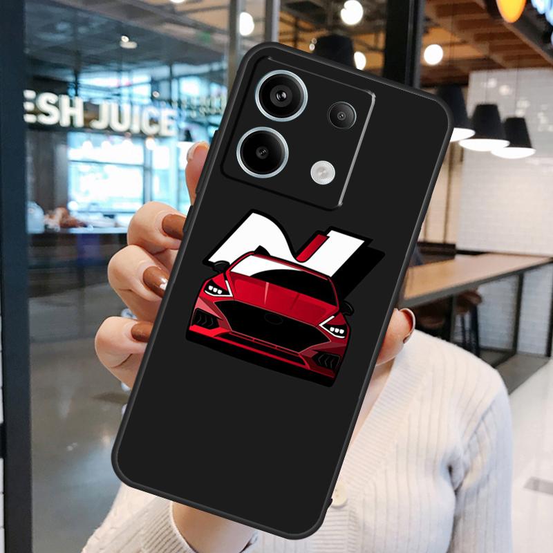 i30N Sports Car Cover For Xiaomi Redmi Note 13 Pro 12 11 9 10 Pro 9S 10S 11S 12S Redmi 12 10C 12C 13C Case