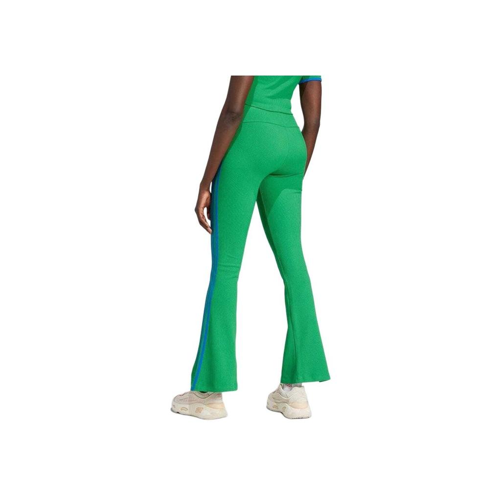 Adidas Originals Slim Fit Flared Casual Pants Women Bottoms Green JG8046