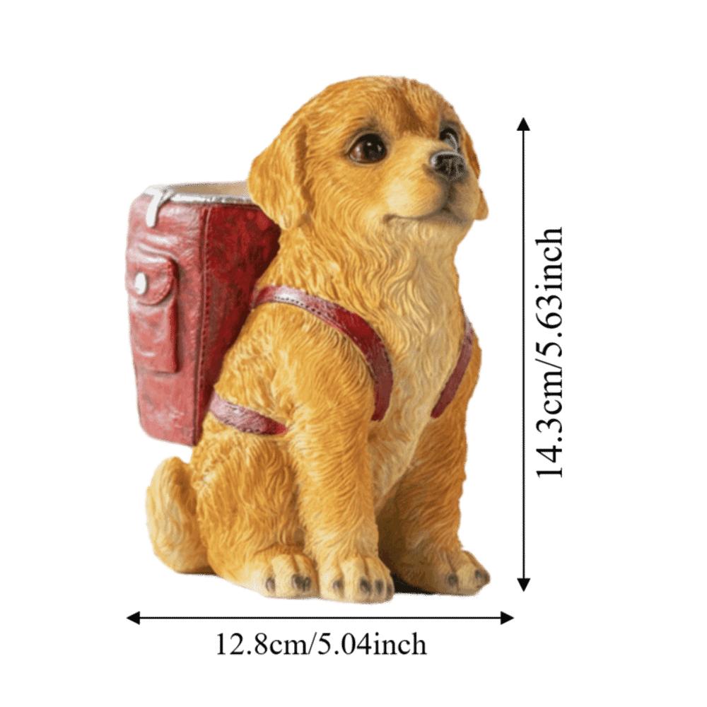 Creative Sculpture Golden Retriever Dog Pen Holder Cute Design Storage Box Pen Holder  Desk Use