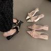 New Style of Sandals Women's Shoes One-strap High Heels
