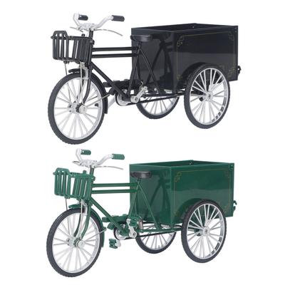 Triciclo Vintage Dedo Modelo Aleación Estante Accesorios Decoración del Hogar Adorno Triciclo Modo