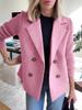 2025 Spring Women's Casual Woolen Blazer