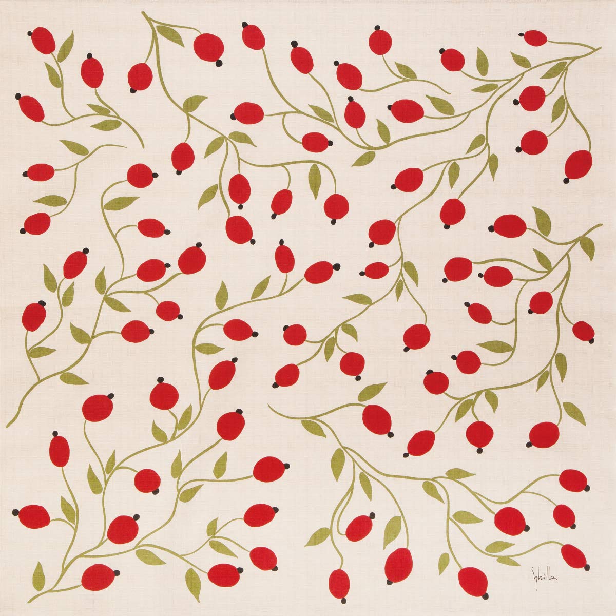 

Sanyo Shoji Sybilla Cotton Furoshiki Gift Double-Width (Groseiya) Beige, Boxed, C14-A бежевий