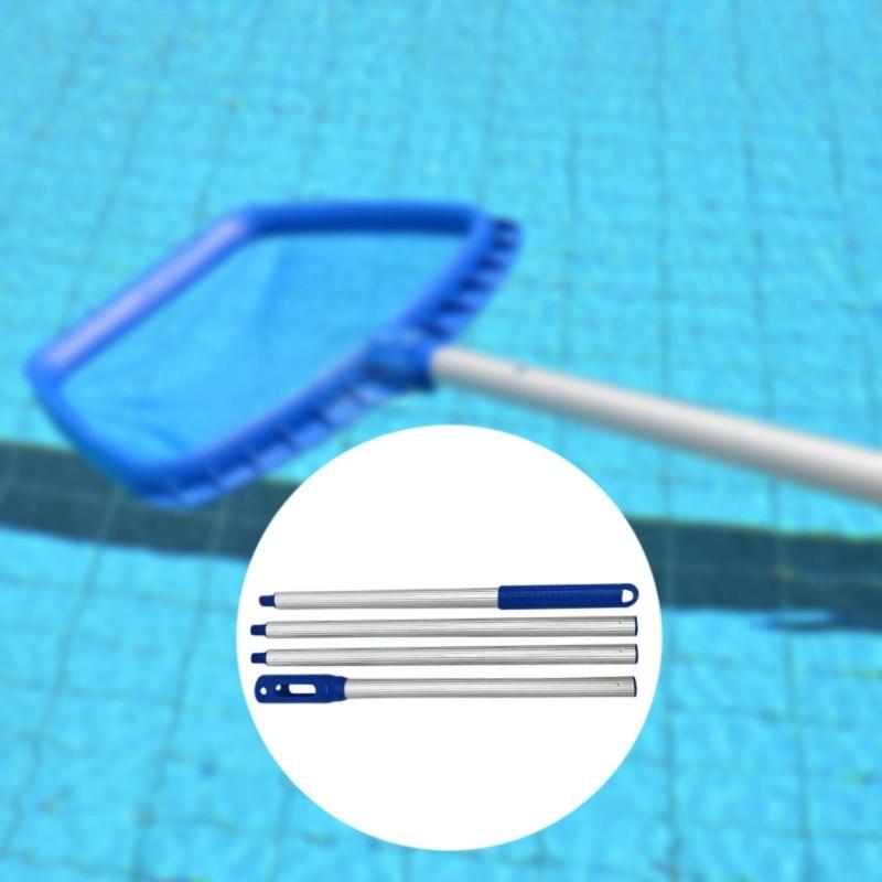 Quick Assembly Heavy Duty Aluminum Telescoping Pool Leaf Net Poles 3 Section 4 Section Adjustable Cleaning Tool Nonslip Handle