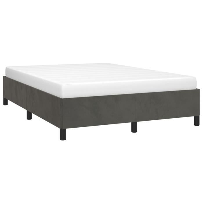 VidaXL Bed Frames Dark Grey 140 X 200 Cm Velvet347325