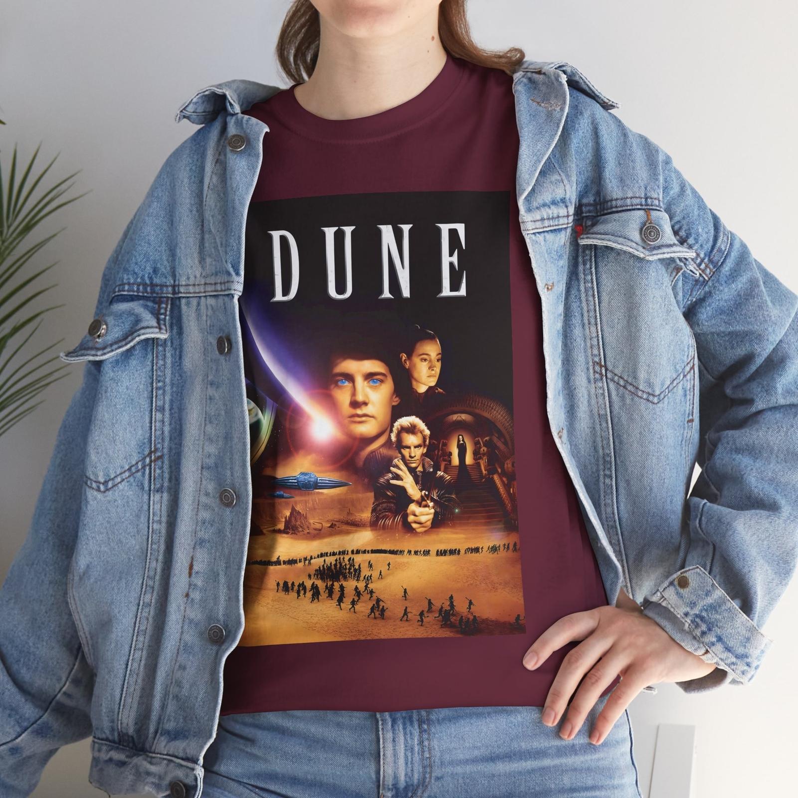 DUNE (1984) T-Shirt Mens Womens Tees Top Frank Herbert Fantasy Sci-Fi Spice Arrakis Planet 2XL