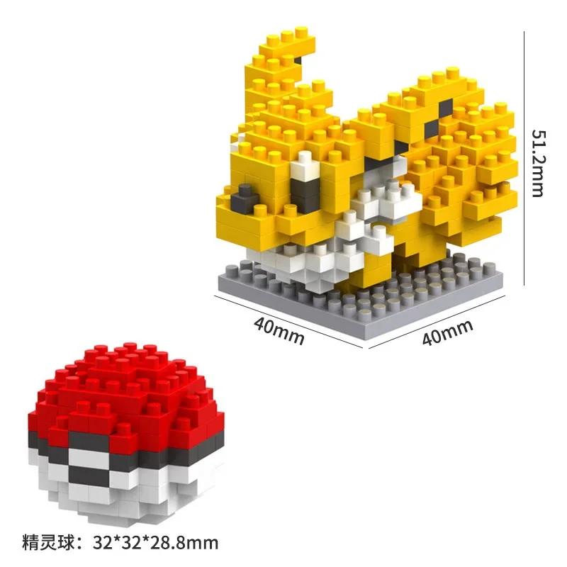 Pokemon Small Blocks Nanoblock Charizard Kyogre Groudon Rayquaza Model Education Graphics Toys for Kids Birthday Gift Toys