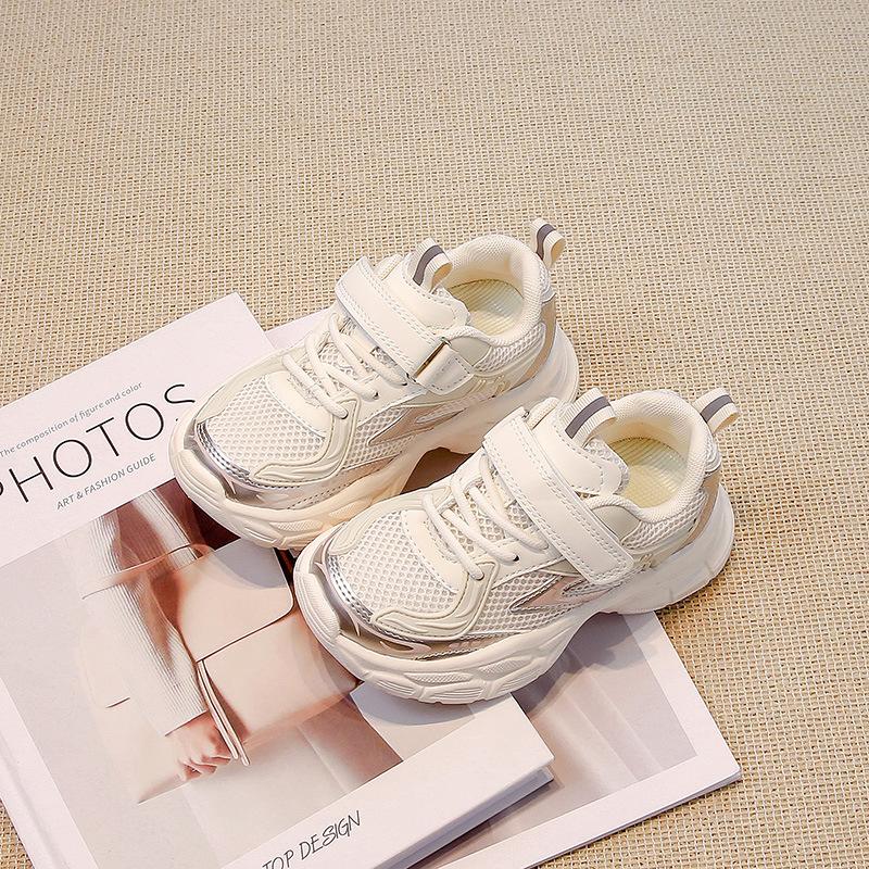 Kids Non Slip Soft Sole Sneakers Spring Autumn Boys Girls Casual Skate Shoes Big Children Breathable Running Trainers