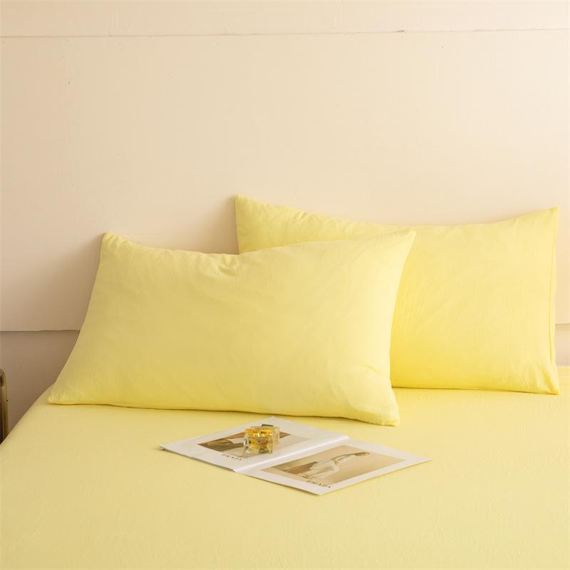 

Наволочка, комплект из одной пары отдельных подушек 48 см х 74 см, подходит для домашнего использования, одинарный мужской комплект на всю голову 48cm*74cm [one pack] кремовый