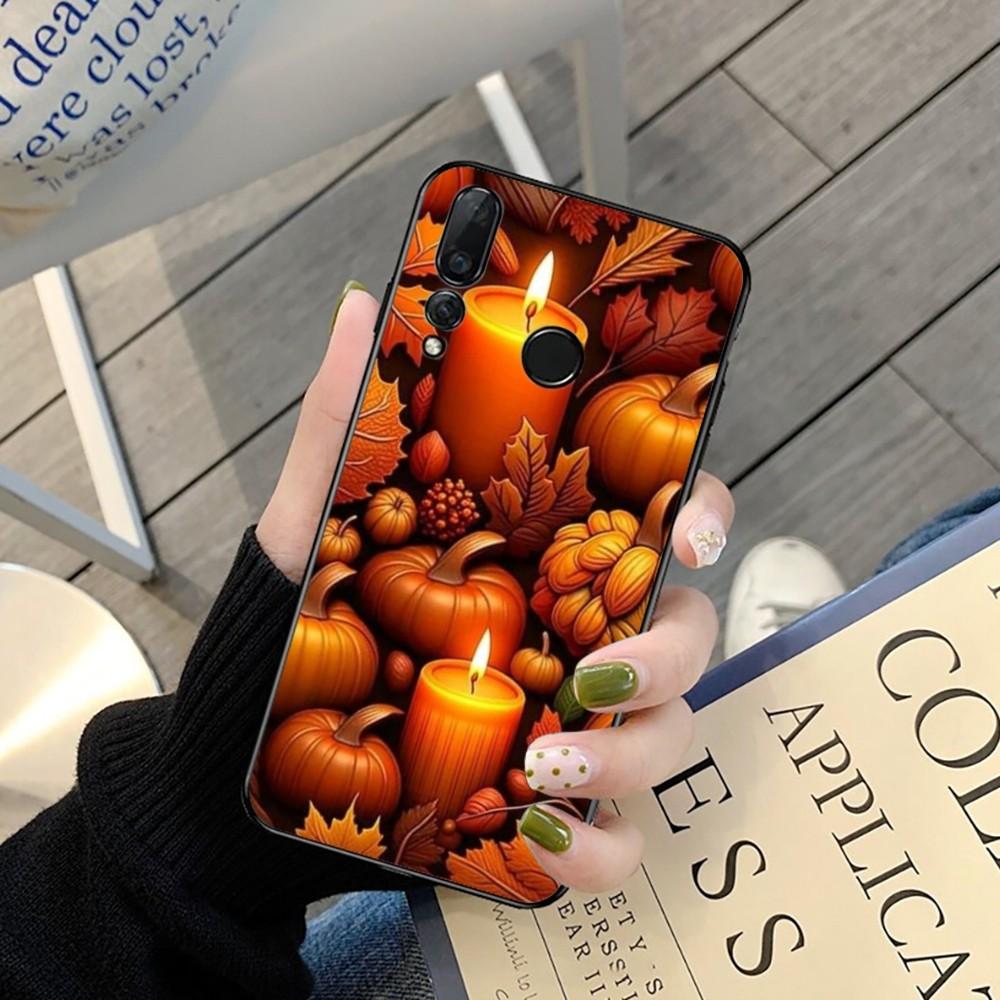 Pumpkin Happy Fall Autumn Phone Case For Huawei Y9 6 7 5 Prime Enjoy 7s 7 8 Plus 7a 9e 9plus 8E Lite Psmart Shell