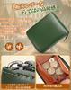 Bahoes Tochigi Leather Wallet with Coin 14 Card Round Business Gift Box Included Men's Bi-fold Box-Type Purse, Slots, Zipper, Use,