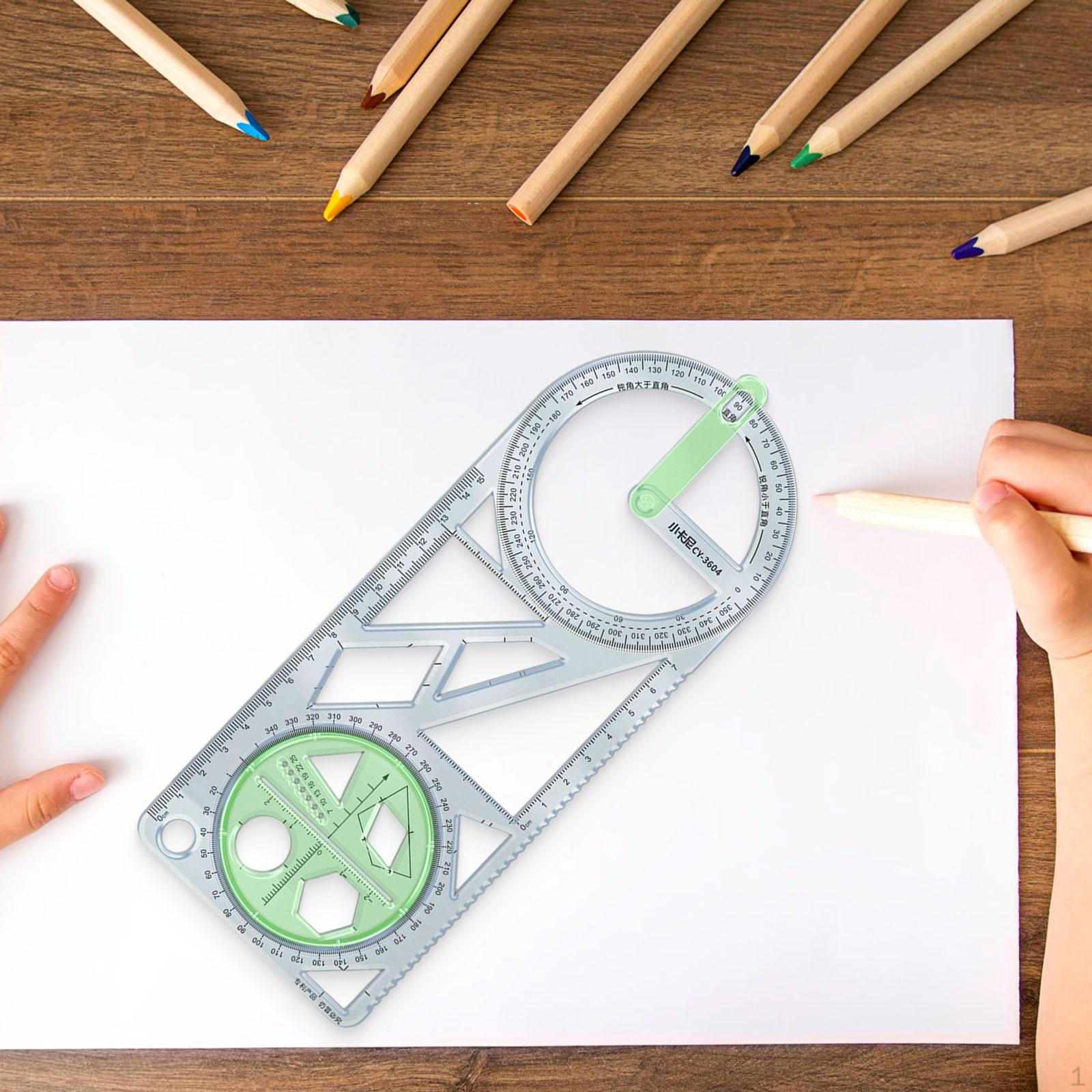 

Геометрическая линейка Рисование Измерительный инструмент Шаблон Преподавание математики для класса Style A