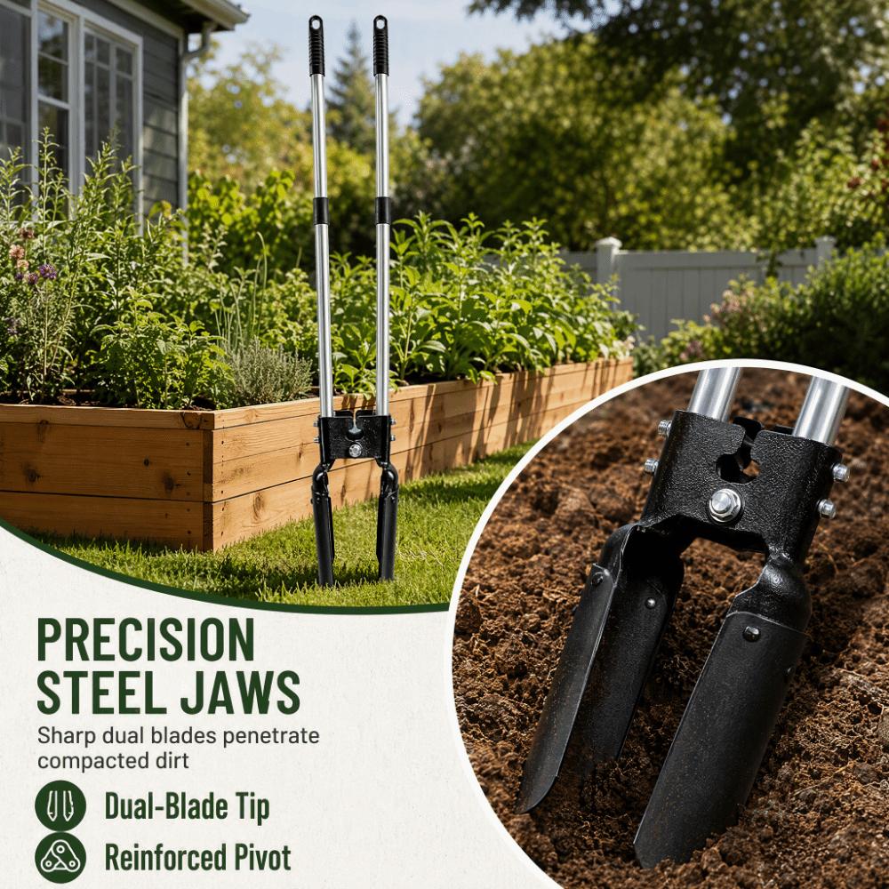 Long Handle Grass Plugger Tool Ergonomic Plants Transplanter Removable Digging Tool Garden Use