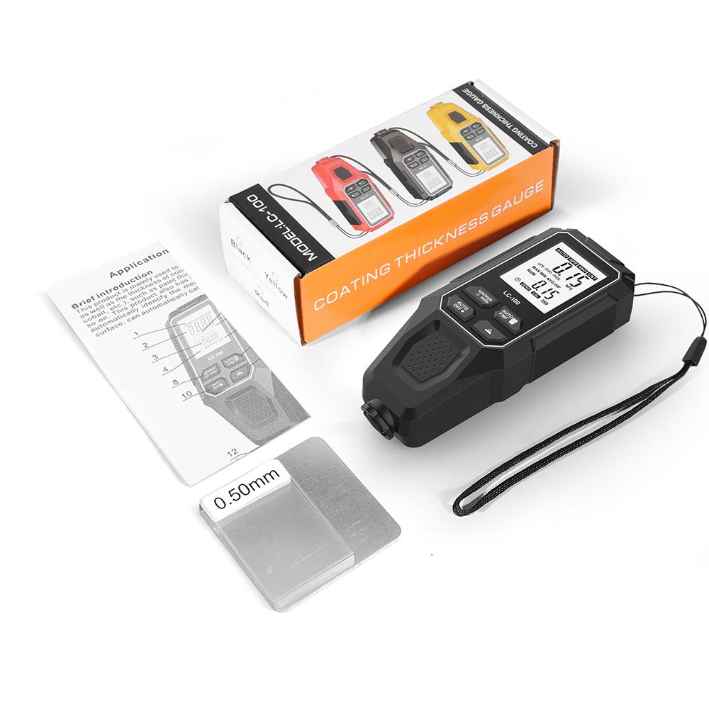 JUANJUAN Car Paint Thickness Gauge Electroplate Metal Coating Thickness Gauge for Car 0-2000um Fe & NFe Coating Tester Meter