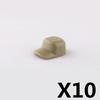 US Soviet British Soldier Figures Helmet M1ssh40 M3 Beret Military Accessories Building Blocks Toys For Children J004